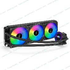 Система жидкостного охлаждения ExeGate BlackWater-360.PWM.RGb черный, 120 мм, алюминий/медь, 2000 об/мин, 37 дБ, 4 pin, 280 Вт
