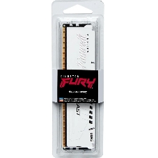 Оперативная память Kingston Fury Beast, DDR5, 32Gb (1x32GB), 5600MHz, CL40, DIMM, радиатор, белый