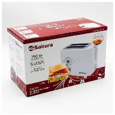 Тостер Sakura SA-7608W 750Вт подогрев белый