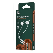 Проводные наушники Aksberry AM10 Sport белый, внутриканальные, проводной 3.5 мм, встроенный микрофон