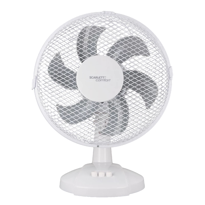 Вентилятор Scarlett SC-DF111S20 белый, настольный, 40 Вт, 2 скорости, 22.5 см
