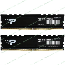 Оперативная память Patriot Signature Premium, DDR5, 64Gb (2x32 Gb), 4800 MHz, CL40, DIMM, радиатор, черный