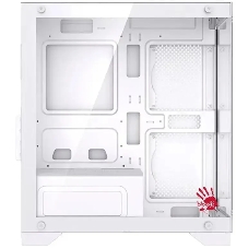 Компьютерный корпус Bloody BD-CC103 белый без БП mATX 7x120мм 1xUSB 2.0 1xUSB 3.0 audio bott PSU