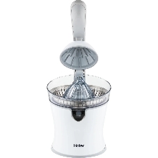 Соковыжималка Haier HJ-700 белый, цитрусовая, 100 Вт, 700 мл, механическое