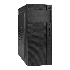 Компьютерный корпус Miditower ExeGate AA-440-UNS450 (ATX, БП UNS450 с вент. 12см, 2*USB, аудио, черный)