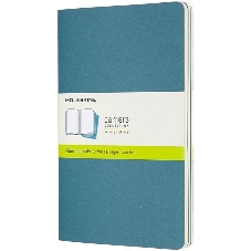 Блокнот Moleskine CAHIER JOURNAL CH018B44 Large 130х210 мм, обложка картон, 80 страниц, нелинованный, голубой (3 шт)