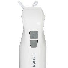 Блендер погружной Centek CT-1343 белый, 600 Вт, 2 скорости, турбо