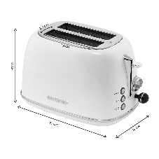 Тостер Galaxy Line GL 2922 сливочный зефир, 900 Вт, 2 слота