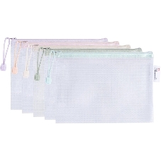 Папка на молнии ZIP Deli Colorful EF281 A5 ПВХ 0.23мм, ассорти, цвет молнии ассорти