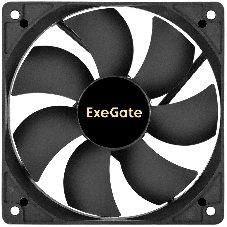 Вентилятор корпусной ExeGate ExtraSilent ES12025H2P, 120 мм, 1300 об/мин, 22 дБ, 2-pin, без подсветки