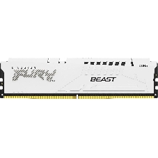 Оперативная память Kingston Fury Beast, DDR5, 32Gb (1x32GB), 5600MHz, CL40, DIMM, радиатор, белый