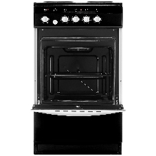 Плита электрическая De Luxe 5004.12э черный, конфорок 4 шт, духовка 46 л, 50 см x 85 см x 50 см