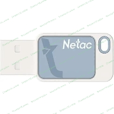 Флешка USB Netac UA31 (NT03UA31N-032G-20BL), 32Gb, USB 2.0, R/W 110/45, синий/белый