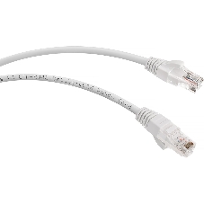 Шнур комм. Cabeus, кат. 5е, неэкр., U/UTP, RJ45/RJ45, LSZH, AWG24, 0.15м, белый