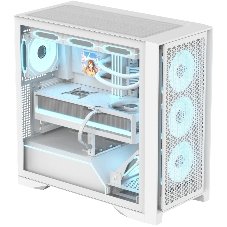 Компьютерный корпус AeroCool/Formula V Line Air Power G8 White, ATX, Dual Front Panels, TYPE-C*1, USB3.0*1