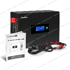 Комплект Источник бесперебойного питания EX295994RUS + батарея 120Aч EX282988RUS 2шт (инвертор, синус, для котла, PF=1, настенный) ExeGate IdealSine SR-1500.LCD.2SH  <1500VA/1500W, чистая синусоида, цветной LCD-дисплей, 2*Schuko, крепление настенное, черный> + батарея ExeGate DT 12120 (12В, 120Ач) 2шт