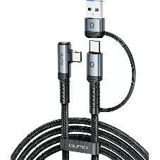 Кабель QUMO VR Link Data Cable Type-C to Type-C + USB-A, 5м, 3A, 5Gb