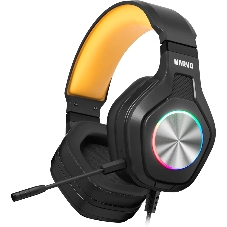Гарнитура MARVO HG9084 Pulz 80 чёрный, проводная, USB, подсветка