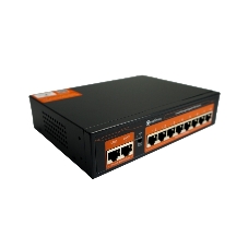 Коммутатор Optimus U1IC-8G/2G, 8×1 Гбит/с PoE+ + 2×1 Гбит/с Uplink, настраиваемый