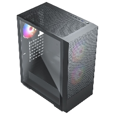Компьютерный корпус ACD Citadel 106 ATX, черный, USB 3.0x1, USBx2+HD audio,1x12см ARGb rear+2x14см ARGb front,TG