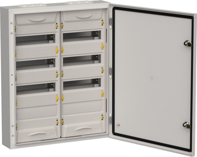 Корпус металлический IEK TITAN 5 ЩРн-96 (2х48) 710х570х140 IP54 серый
