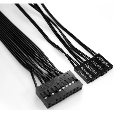 Компьютерный корпус Miditower ExeGate UN-605B-UNS350 (ATX, БП UNS350 с вент. 12см, 2хUSB, аудио, блокировка, черный)