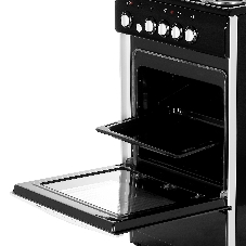 Плита электрическая De Luxe 5004.12э черный, конфорок 4 шт, духовка 46 л, 50 см x 85 см x 50 см