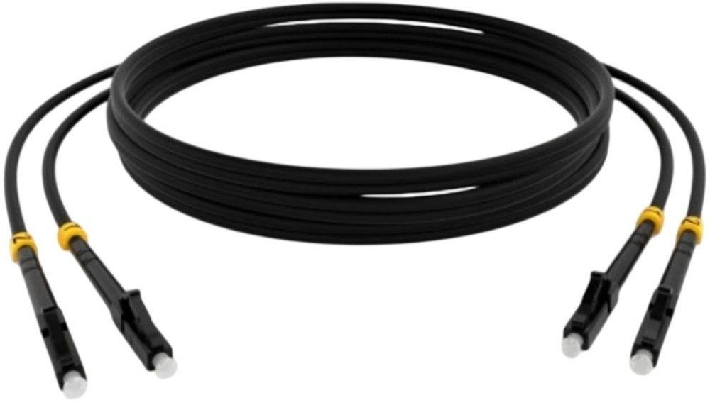 Патч-корд Cabeus FOP(D)-9-LC-LC-3M-BK 2x9/125 OS2 LC дуплекс-LC дуплекс 3м LSZH черный