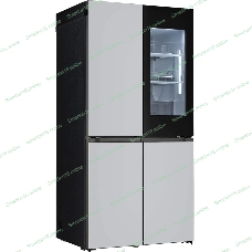 Холодильник LG GR-A24FQAKM серый трехкамерный 382/145л морозилка снизу, No Frost, Side by Side