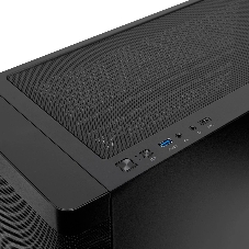 Компьютерный корпус без блока питания Case HSPD M740, Mesh Mid Tower, черный, TG, 0.6 SPCC, no fans, E-ATX, ATX, mATX, mITX, 170/400/200мм, 4x2.5