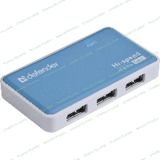 Концентратор USB Defender Quadro Power, USB, адаптер/через USB, блок питания