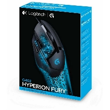 Мышь проводная Logitech G402 Hyperion Fury, черный, 4000 dpi, USB, кнопки - 8