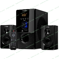 Акустическая система SVEN MS-2050 черный (2x12,5W + Subwoofer 30W, дерево, USB, SD, FM, ПДУ, Bluetooth)
