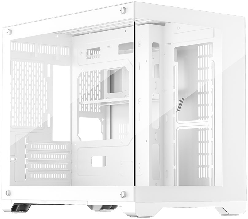 Компьютерный корпус 1STPLAYER MEGAVIEW MV6-T белый/mATX/MV6-TP-WH