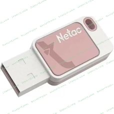 Флешка USB Netac UA31 (NT03UA31N-016G-20P), 16Gb, USB 2.0, R/W 110/45, розовый/белый