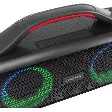 Колонка портативная Digma D-PS1531 черный/черный 40W 2.0 BT 10м 3000mAh