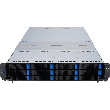 Серверная платформа ASUS RS720-E11-RS12U, 2U, 2 x LGA4677, 32 DIMM DDR5, 12=8 x NVMe/SAS*/SATA + 4 NVMe/SATA hs, 2 x M.2 slot, 2 x 10Gbe (X710) RJ45 port,Up to 8 slots PCIe 5.0, 1 x OCP 3.0, 1+1 1600W