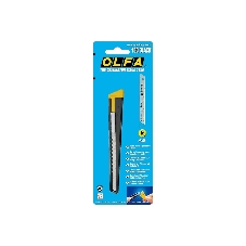 Канцелярский нож OLFA OL-180-BLACK нерж.сталь серебристый 0.9см