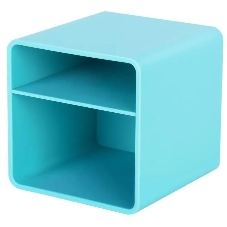 Подставка Deli ENS011blue Nusign 2 отделения для письменных принадлежностей, 84х84х86мм, синий, пластик
