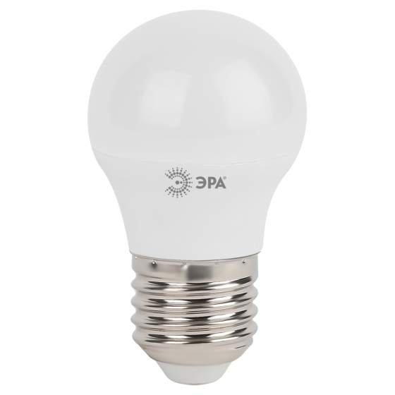 Лампа светодиодная ЭРА Б0028488 STD LED P45-5W-840-E27 5 Вт шар нейтральный белый свет