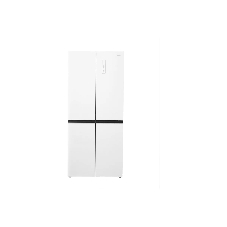 Холодильник Centek CT-1744 NF White Glass белый трехкамерный 267/148л морозилка снизу, No Frost, Side by Side