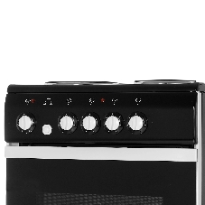 Плита электрическая De Luxe 5004.12э черный, конфорок 4 шт, духовка 46 л, 50 см x 85 см x 50 см