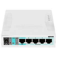 Коммутатор MikroTik RB260GS, 5×1 Гбит/с + 1×1 Гбит/с SFP, настраиваемый