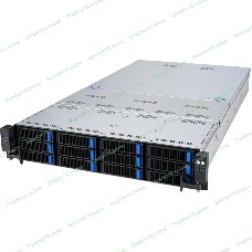 Серверная платформа ASUS RS720-E11-RS12U, 2U, 2 x LGA4677, 32 DIMM DDR5, 12=8 x NVMe/SAS*/SATA + 4 NVMe/SATA hs, 2 x M.2 slot, 2 x 10Gbe (X710) RJ45 port,Up to 8 slots PCIe 5.0, 1 x OCP 3.0, 1+1 1600W