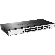 Коммутатор D-Link DGS-3000-28SC/A1A, 20×1 Гбит/с SFP + 4×1 Гбит/с Combo + 4×10 Гбит/с SFP+, управляемый