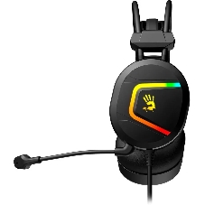 Гарнитура Bloody MC750 чёрный, проводная, USB, подсветка