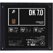 Блок питания 1STPLAYER DK PREMIUM PS-700AX, 700Вт, 80 PLUS Bronze, 120мм, черный