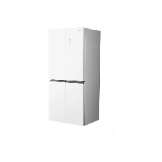 Холодильник Centek CT-1744 NF White Glass белый трехкамерный 267/148л морозилка снизу, No Frost, Side by Side