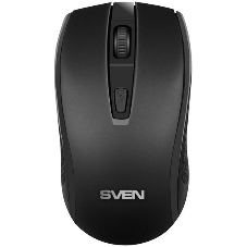 Мышь беспроводная SVEN RX-220W черный, 1600 dpi, радиоканал, USB, кнопки - 4