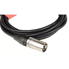 Кабель микрофонный FORCE FMC-05/3XLR (M) - XLR (F), высококачественный балансный, малошумящий с проводниками из безкислородной меди OFC, диаметр 6 мм, профессиональные металлические разъемы, длина 3 м, цвет черный